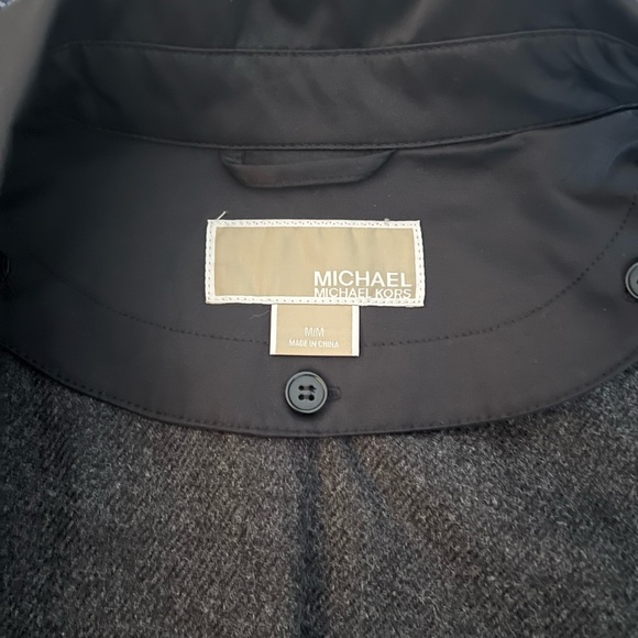 🆕Michael Kors Womens Rain Trench Coat Black, Removable Liner Belted Size M - Picture 6 of 9